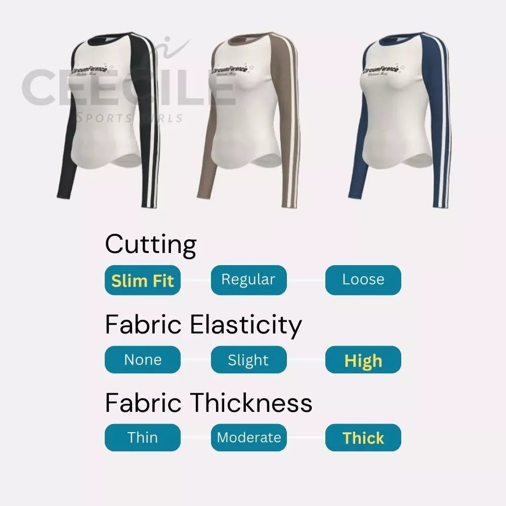 Vintage - Inspired High - Elasticity Long Sleeve Yoga Top | Stylish & Sporty Activewear - Women's Activewear by Ceecile